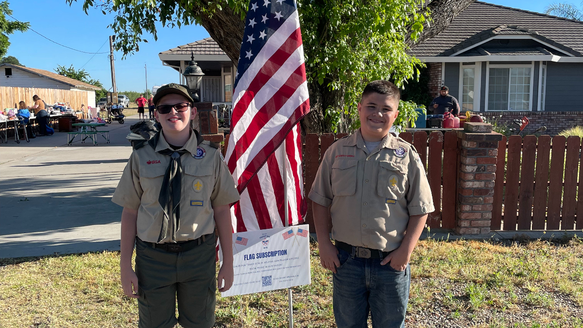 Troop 414 Brings Community Spirit to Life with Innovative Flag Subscription Program